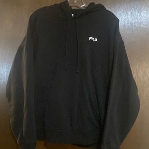 youth extra large black fila hoodie